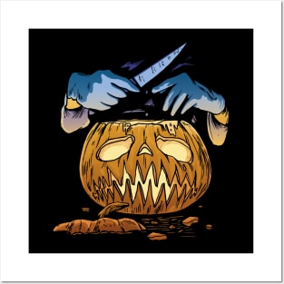 Pumpkin Surgeon Halloween Spooky Posters and Art